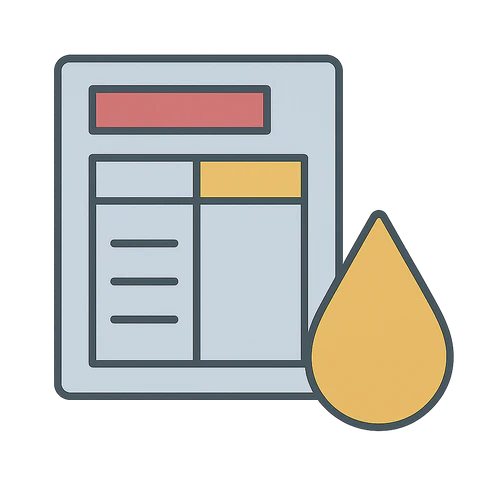Lye & Oil Ratio Quick Reference Chart
